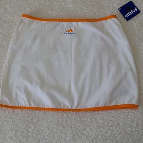 RARE Vintage Tennessee Lady Vols NEW Adidas UT Tennis Skirt Orange White Logo XL - Picture 3 of 13